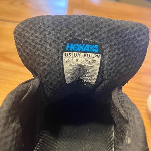 Hoka Clifton 9 Black Running Shoes - Picture 4 of 6